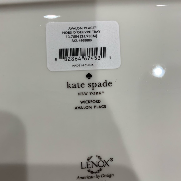 Brand new Kate Spade Avalon Place Hors D’Oeuvres Tray - Picture 4 of 6